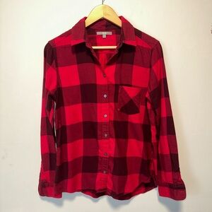 UNIQLO Red Plaid Shirt Size M
